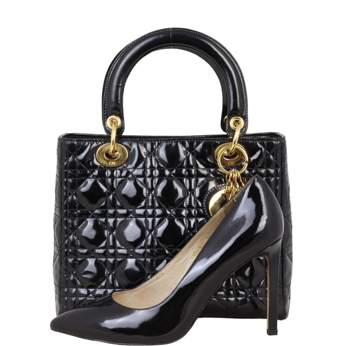 Dior Lady Dior Medium Patent