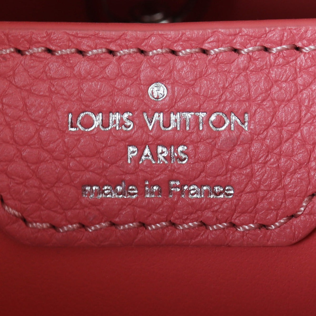 Louis Vuitton Capucines MM Interior Stamp