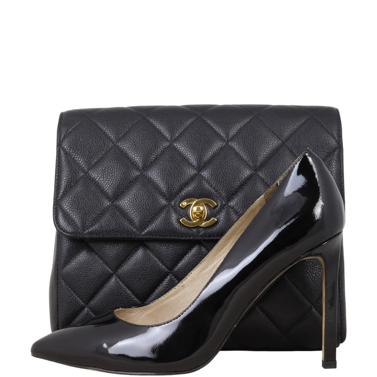 Chanel CC Single Flap Bag | Black