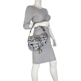 Dior Saddle Bag Toile de Jouy Embroidered
