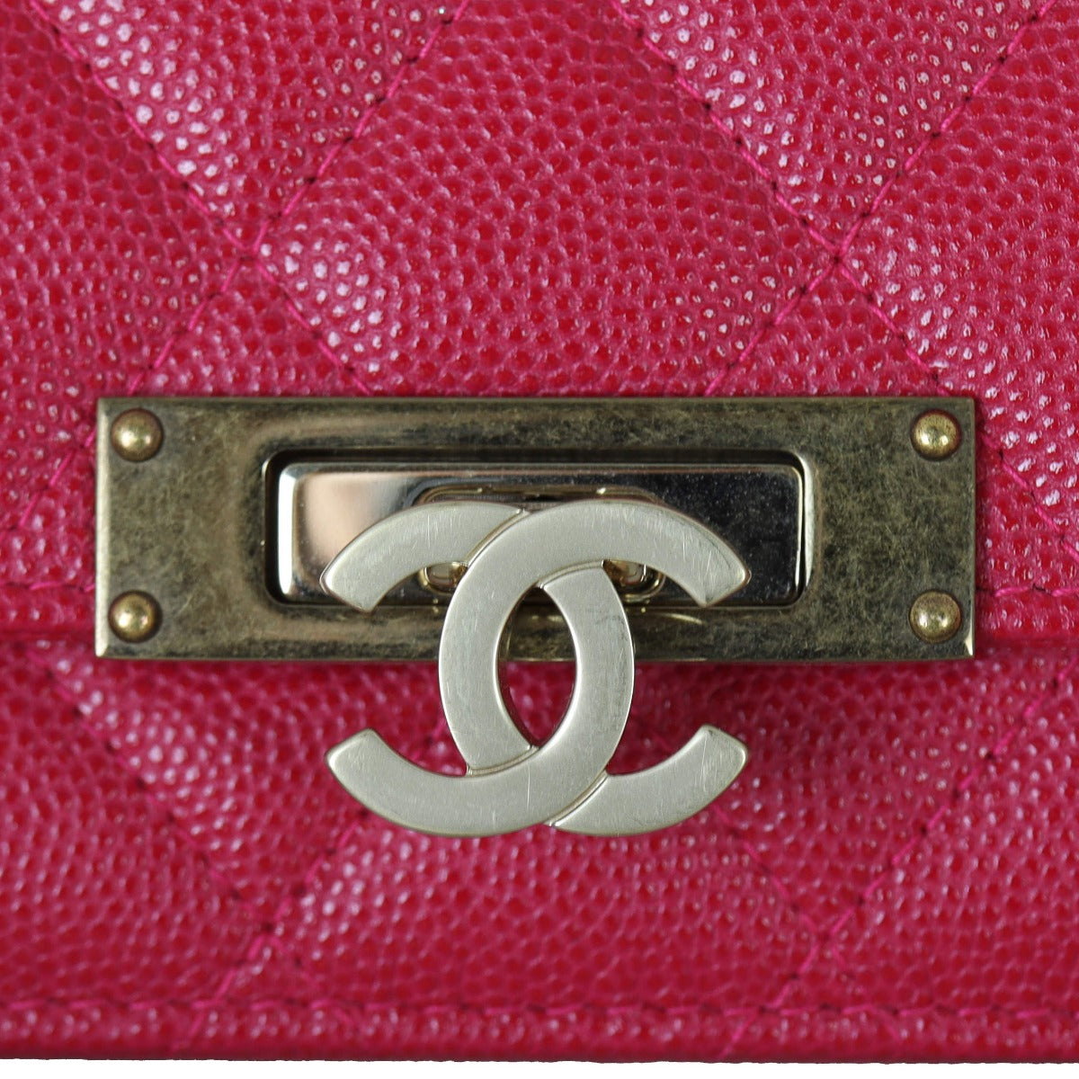 Chanel Golden Class Wallet on Chain Hardware