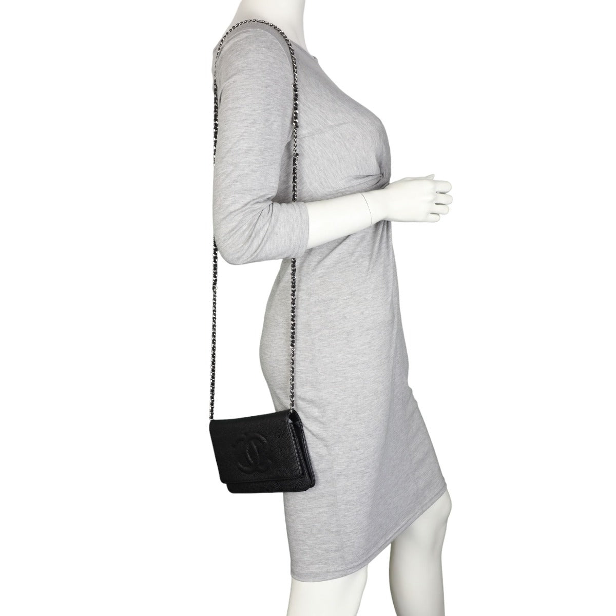 Chanel Timeless Wallet on Chain | Black Caviar