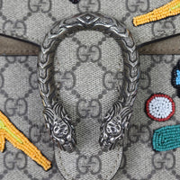 Gucci Dionysus GG Supreme Beaded Small Shoulder Bag Hardware