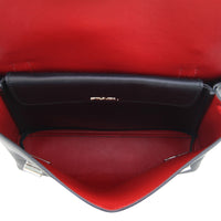 Prada Lux Double Sided Flat Satchel Main Interior