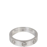 Cartier Love Wedding Band 18k White Gold 1 Diamond