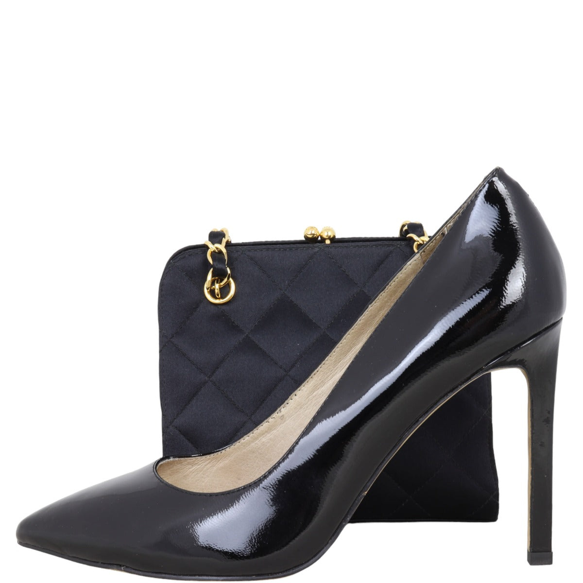 Chanel Vintage Kisslock Satin Mini Bag