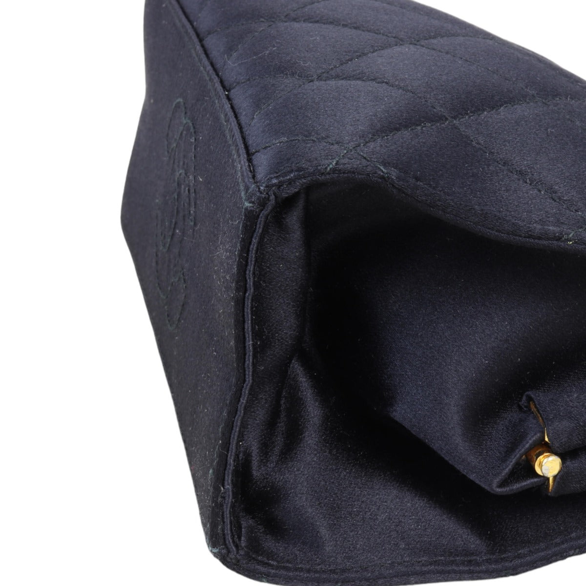 Chanel Vintage Kisslock Satin Mini Bag