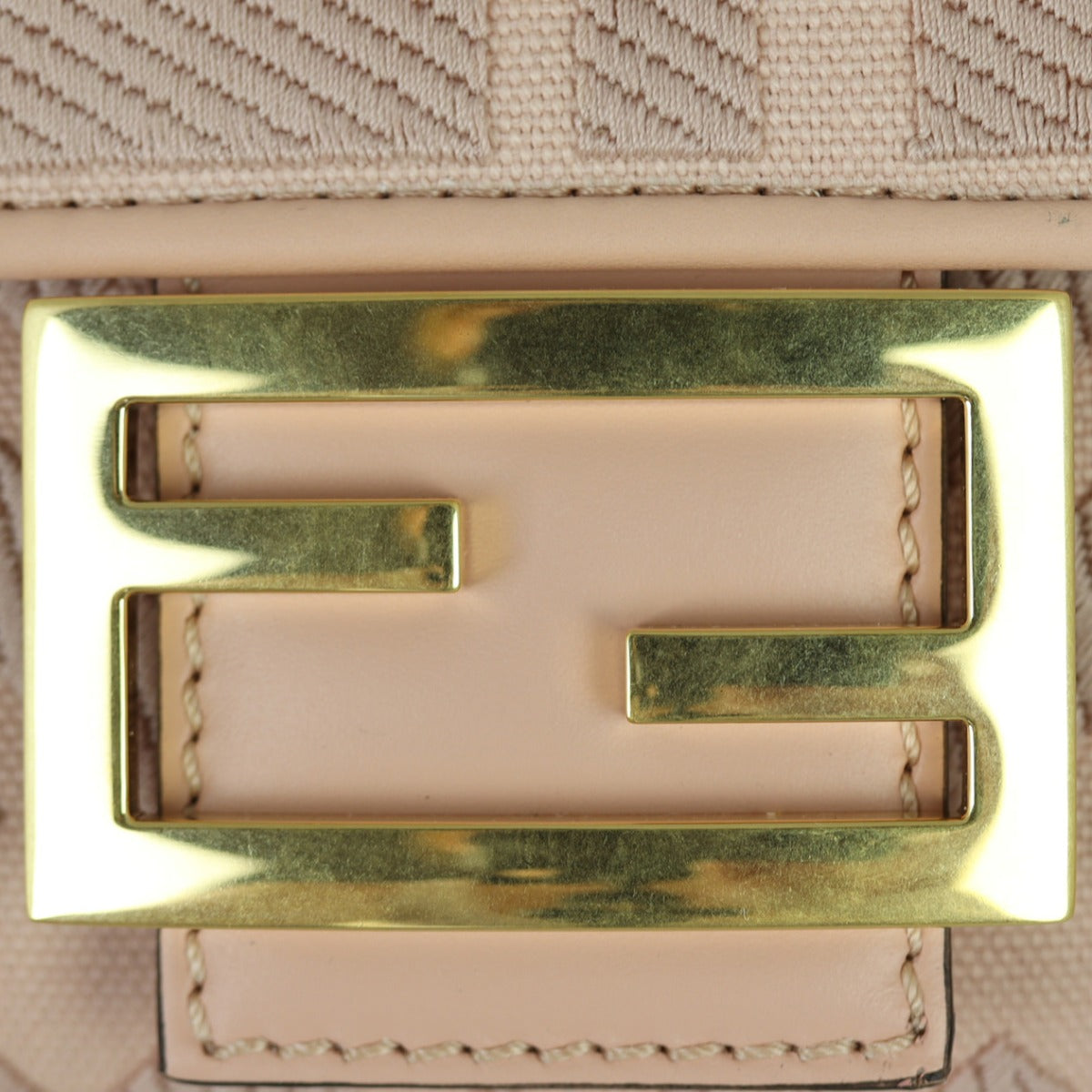 Fendi FF Baguette Bag Canvas Hardware