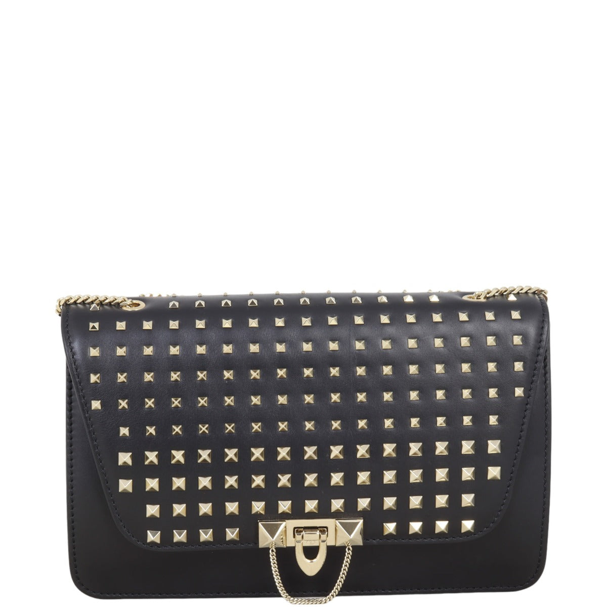 Valentino Rockstud Spike Demilune Bag Medium