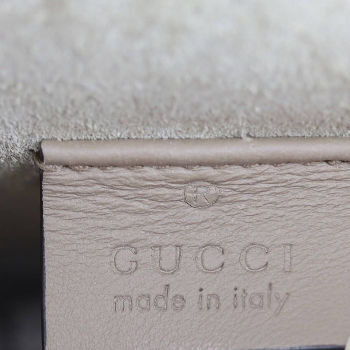 Gucci Dionysus GG Supreme Mini Shoulder Bag Interior Stamp