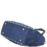 Valentino Rolling Rockstud Tote Small Denim