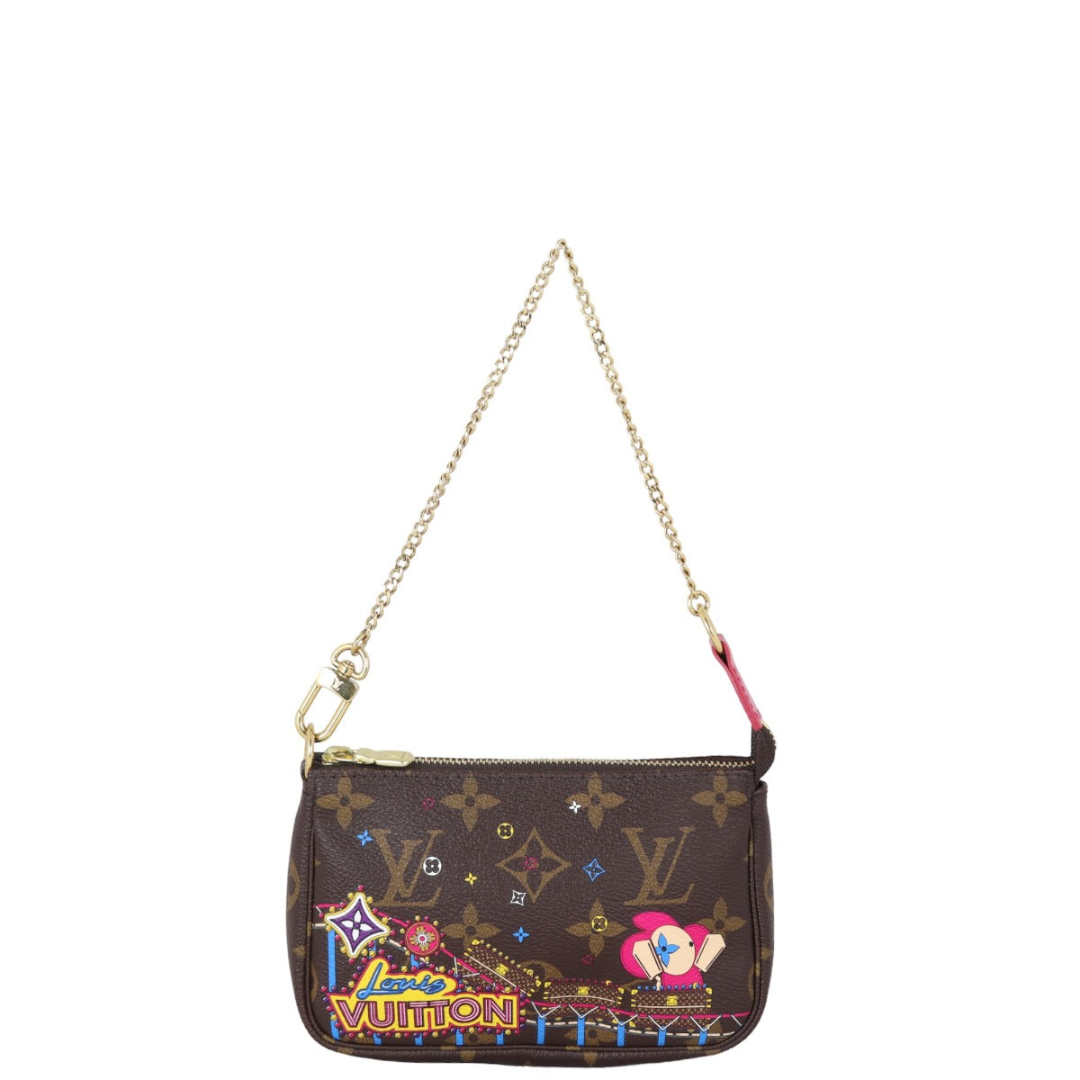 Louis Vuitton Mini Pochette Accessoires Monogram Vivienne Christmas Print 2020