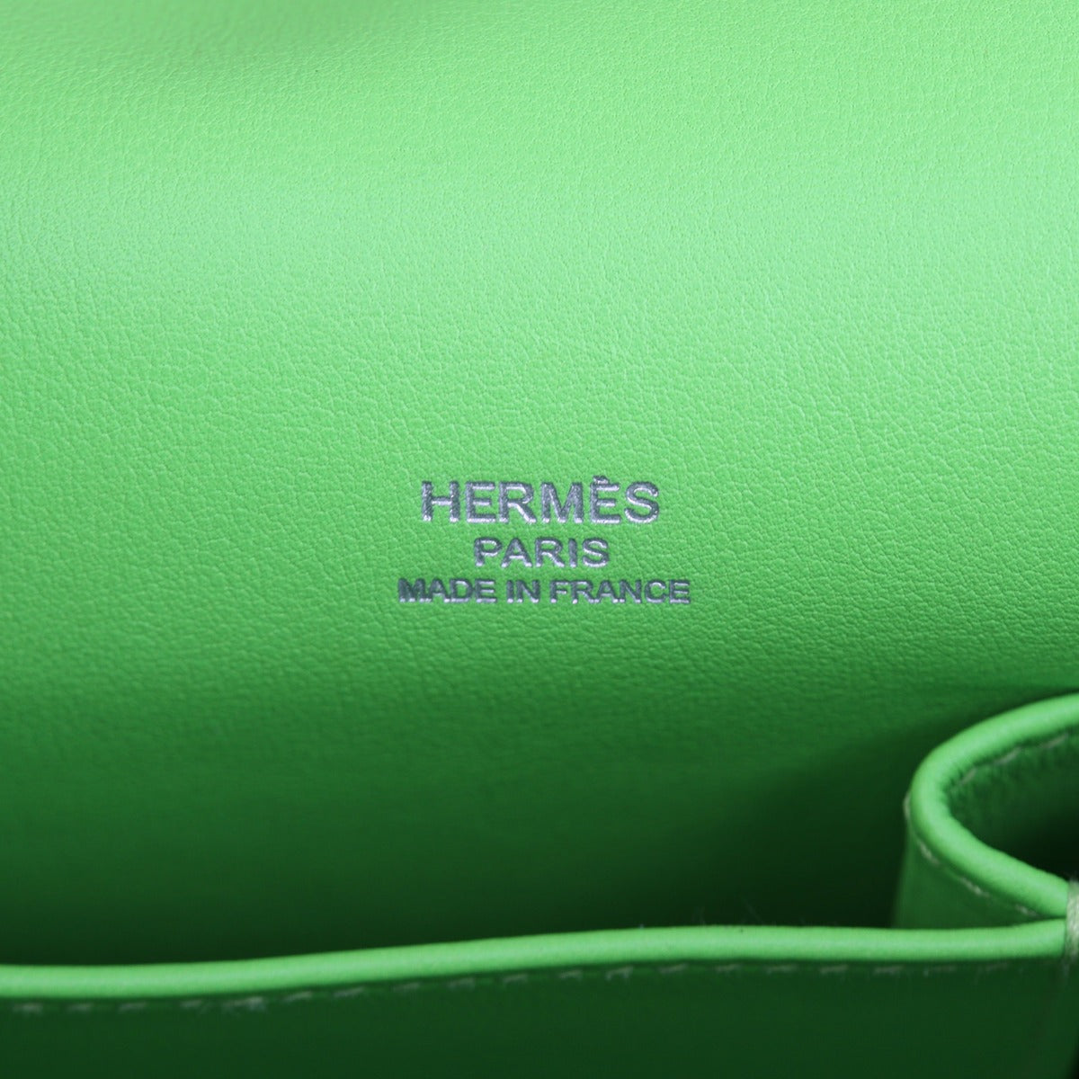 Hermes Jypsiere 28 (green) Interior Stamp