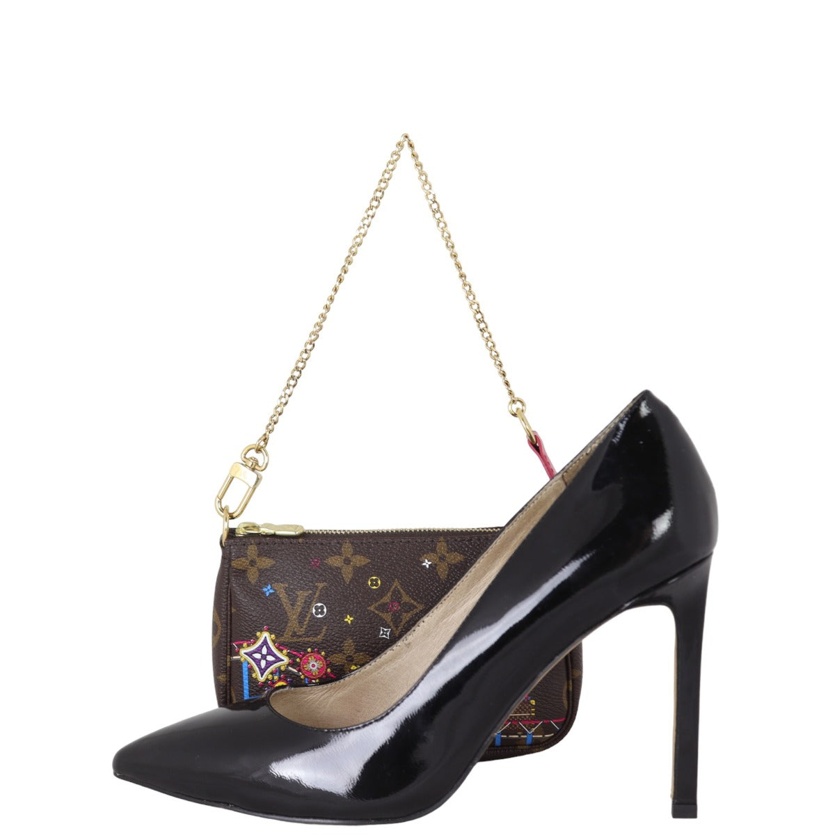 Louis Vuitton Mini Pochette Accessoires Monogram Vivienne Christmas Print 2020