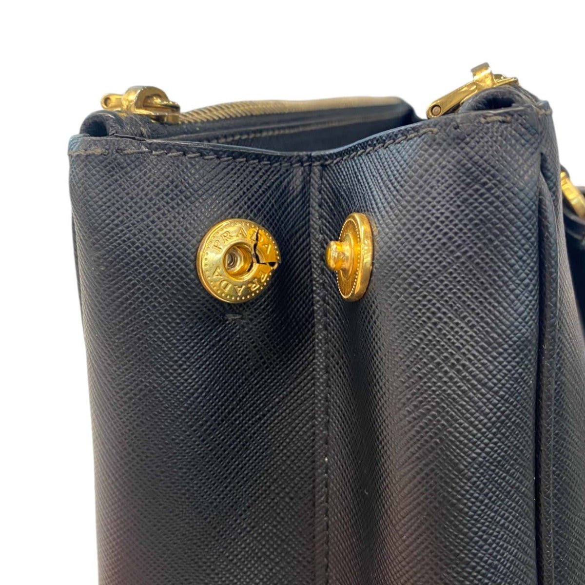 Prada Saffiano Lux Galleria Double Zip Tote Small