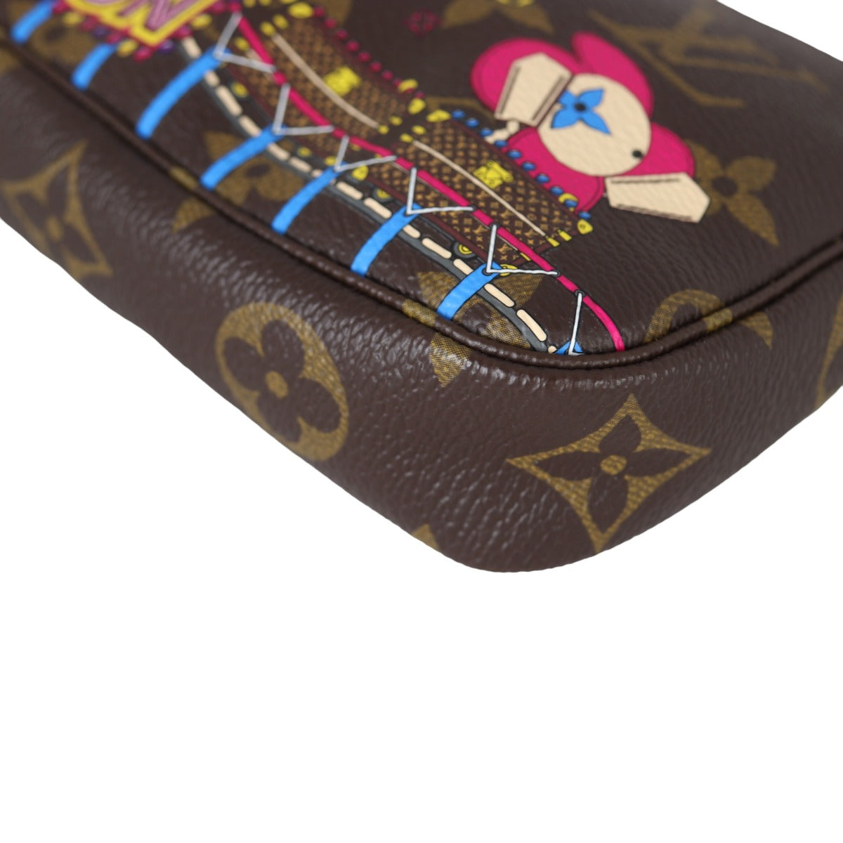 Louis Vuitton Mini Pochette Accessoires Monogram Vivienne Christmas Print 2020