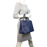 Prada Saffiano Lux Galleria Double Zip Tote Medium