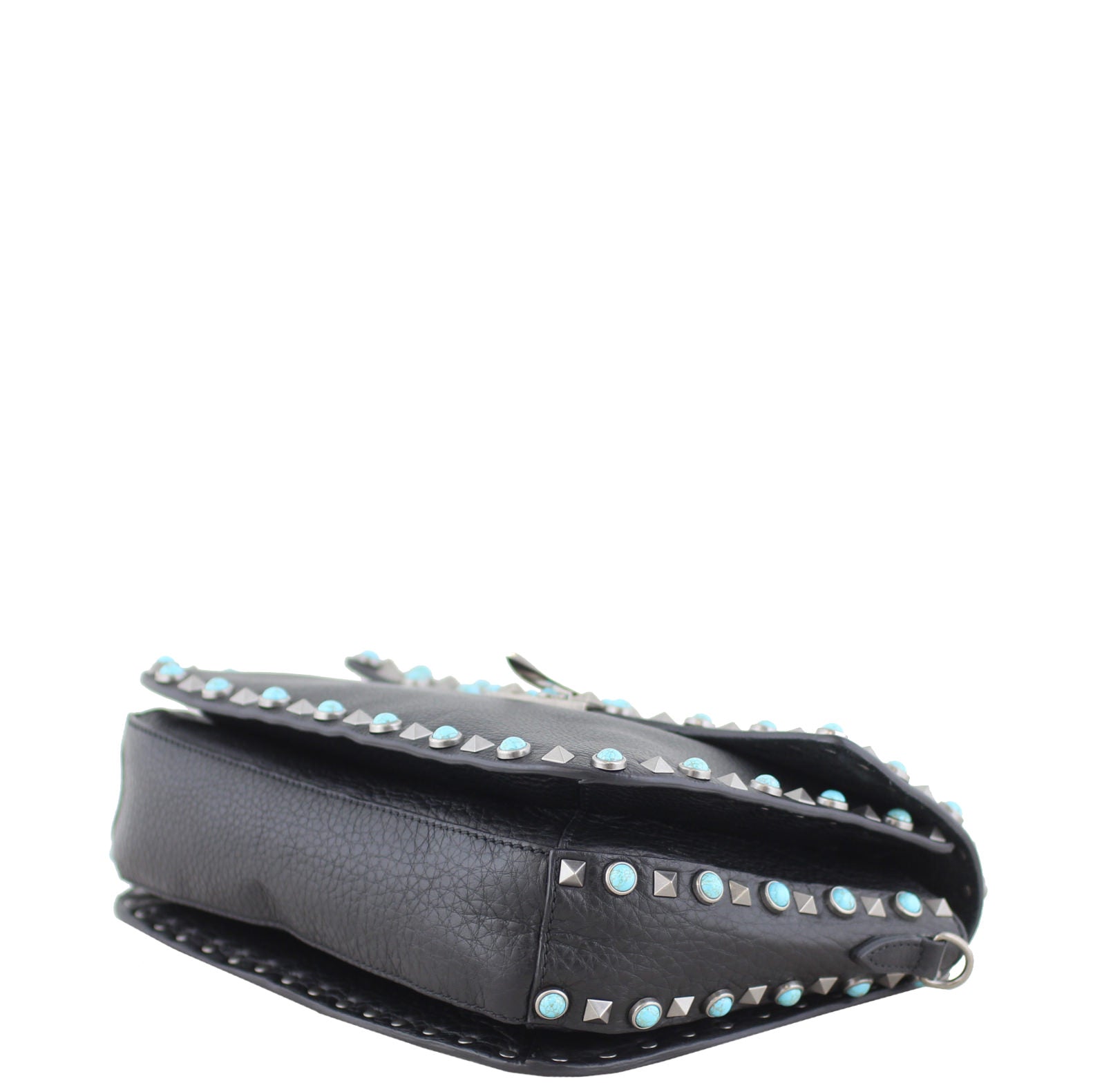 Valentino Rolling Rockstud Guitar Strap Crossbody corner