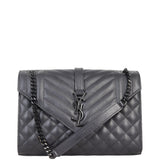 Saint Laurent Monogram Mix Matelasse Envelope Chain Bag Medium