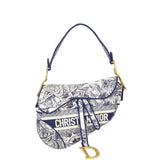 Dior Saddle Bag Toile de Jouy Embroidered