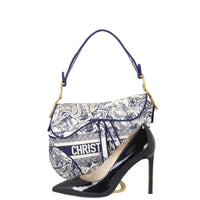 Dior Saddle Bag Toile de Jouy Embroidered
