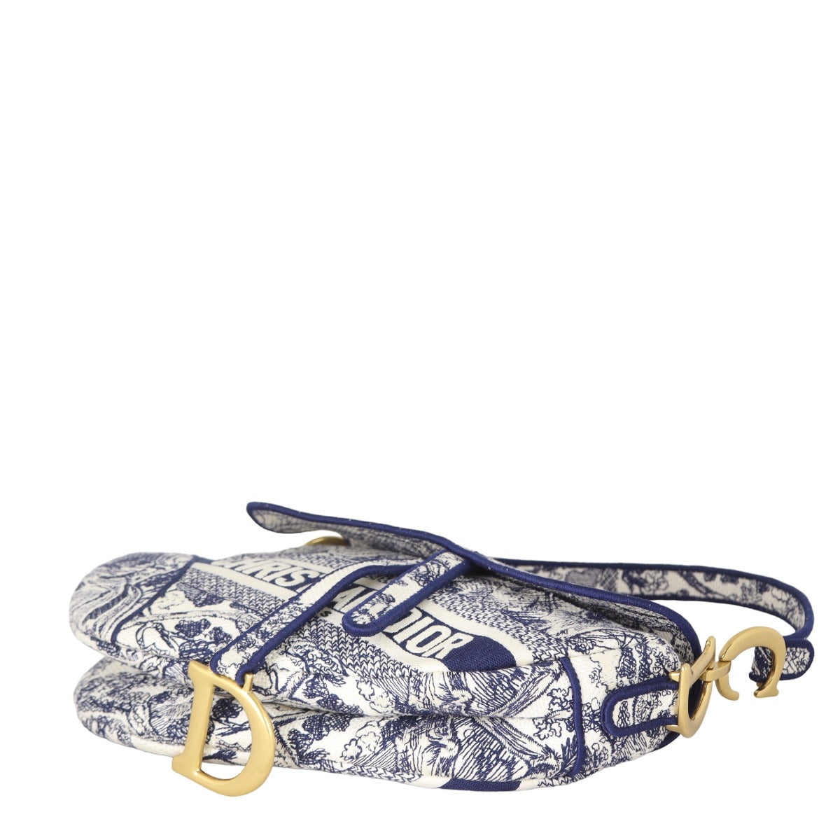 Dior Saddle Bag Toile de Jouy Embroidered