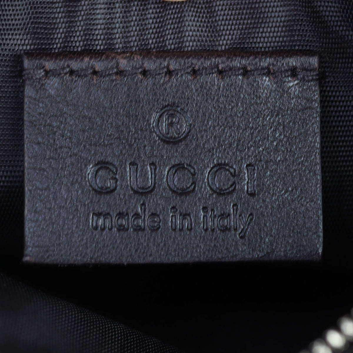 Gucci 1973 Shoulder Flap Bag Interior Stamp