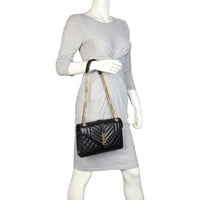 Saint Laurent Monogram Mix Matelasse Envelope Chain Bag Medium