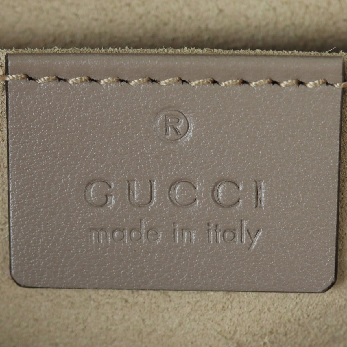 Gucci GG Marmont Small Camera Bag Interior Stamp