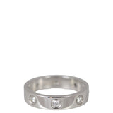 Cartier Love Wedding Band 18k White Gold 8 Diamonds Ring