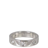 Cartier Love Wedding Band 18k White Gold 8 Diamonds Ring