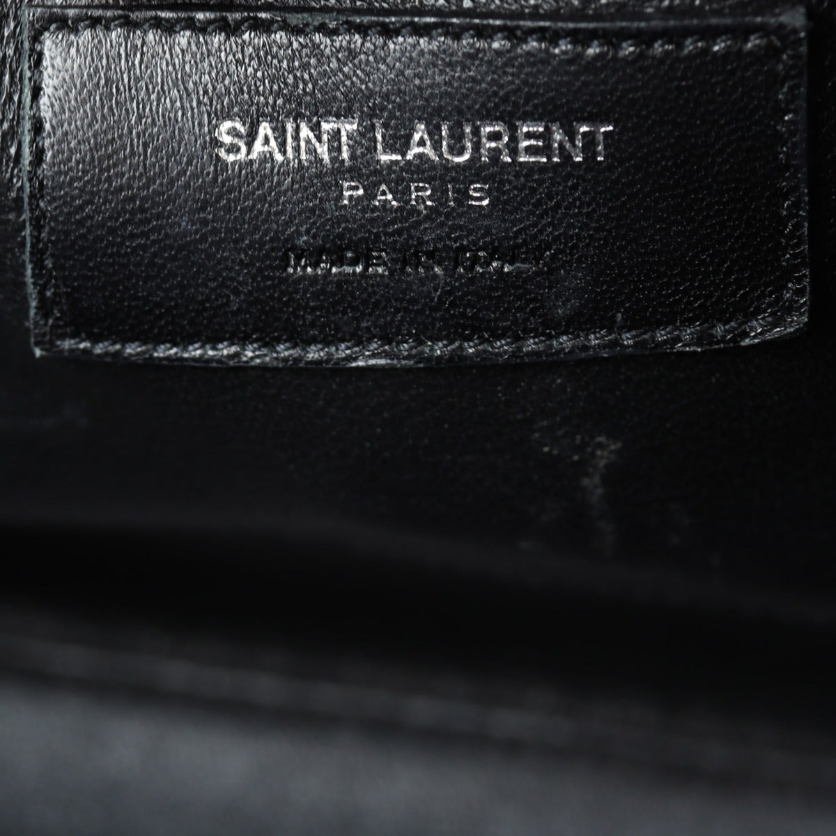 Saint Laurent Sac de Jour Baby Lizard Embossed Interior Stamp