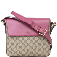 Gucci GG Supreme Leather Flap Shoulder Bag