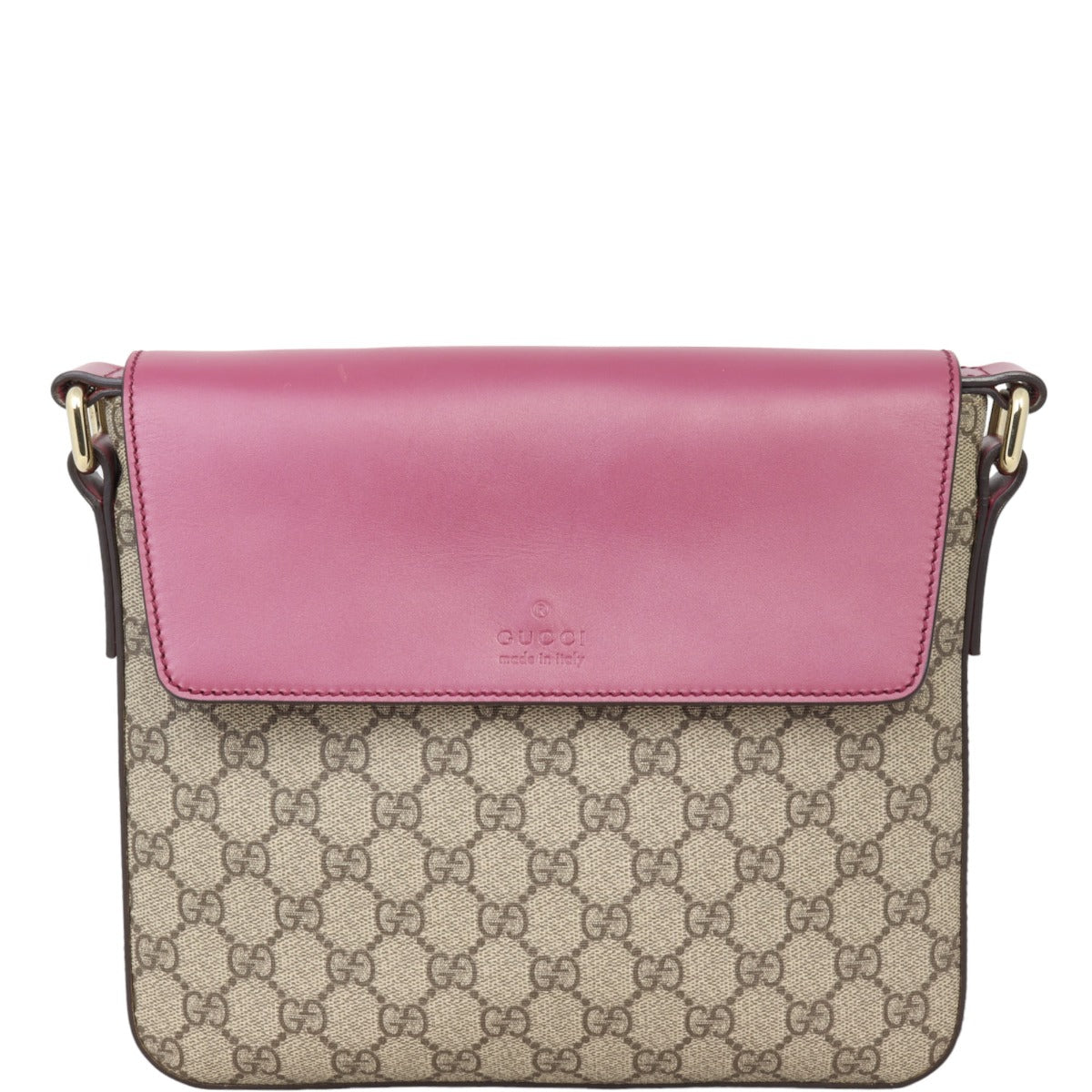 Gucci GG Supreme Leather Flap Shoulder Bag