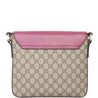 Gucci GG Supreme Leather Flap Shoulder Bag