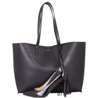 Saint Laurent Perforated East West Shopping Tote