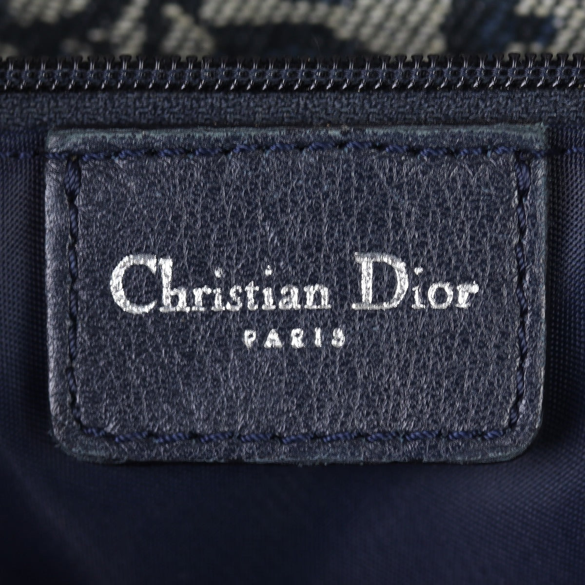 Dior Trotter Flap Messenger Bag Interior Stamp