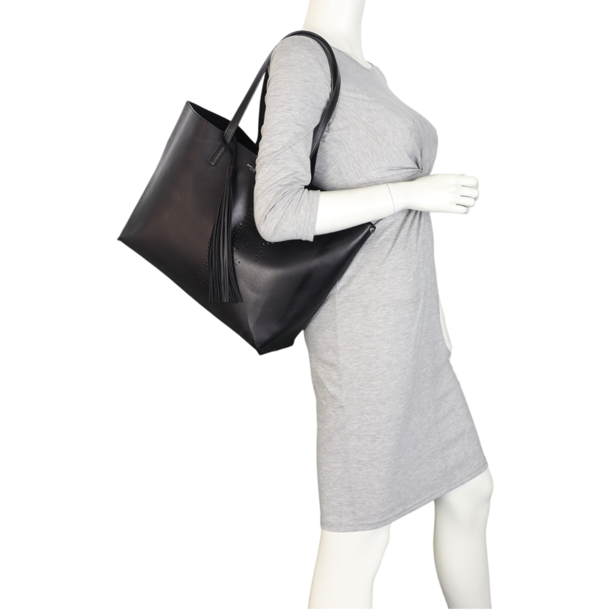 Saint Laurent Perforated East West Shopping Tote