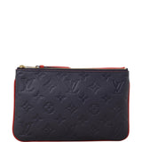 Louis Vuitton Double Zip Pochette Monogram Empreinte