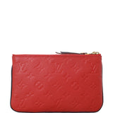 Louis Vuitton Double Zip Pochette Monogram Empreinte