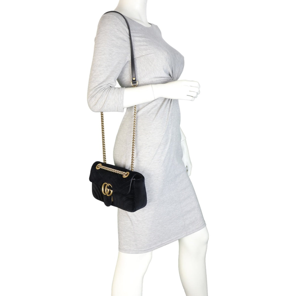 Gucci Marmont Velvet Mini Shoulder Bag