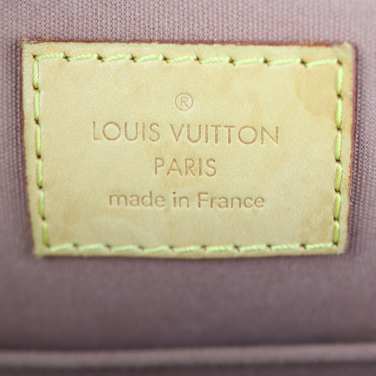 Louis Vuitton Alma BB Monogram Vernis Interior Stamp