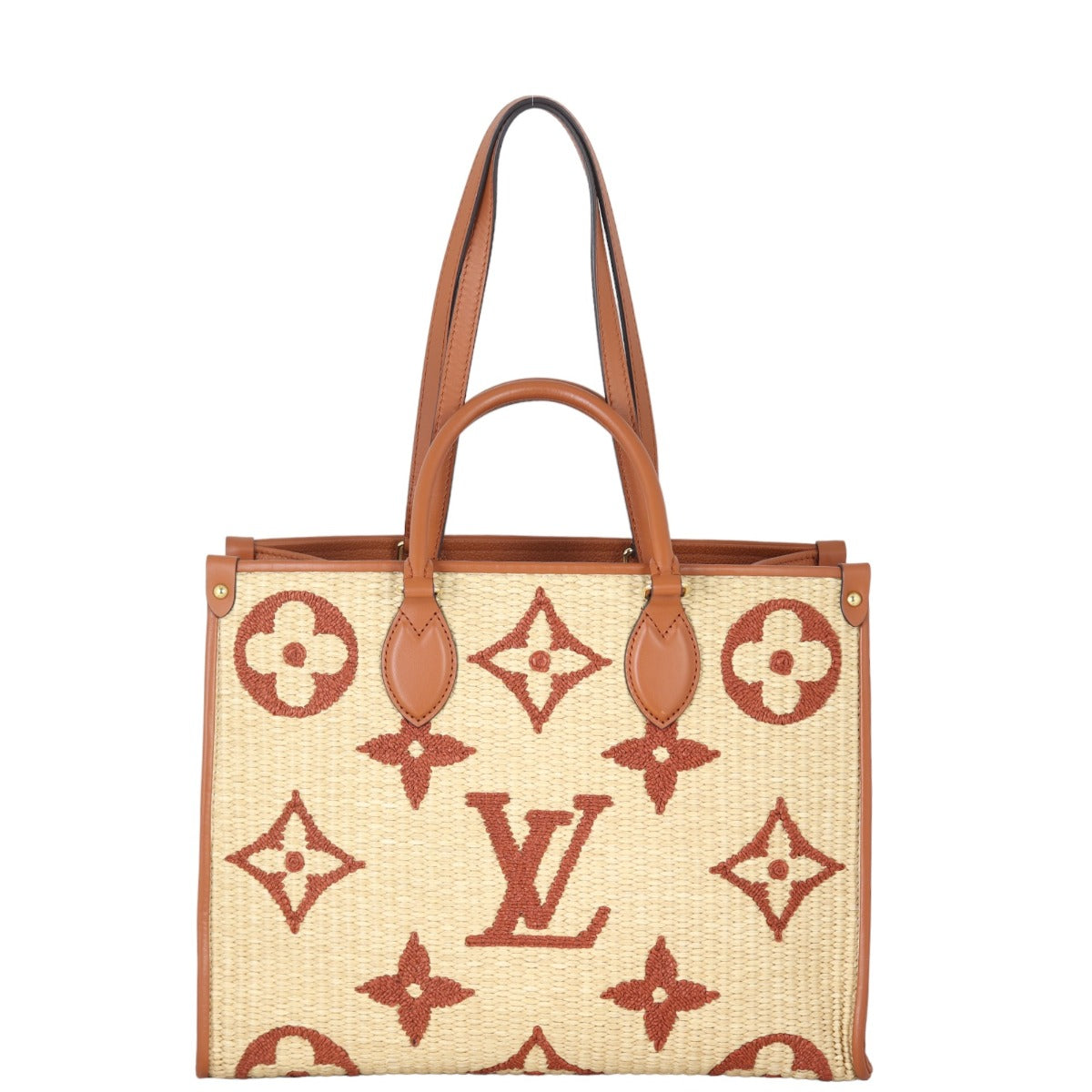 Louis Vuitton OnTheGo MM Monogram Raffia Giant