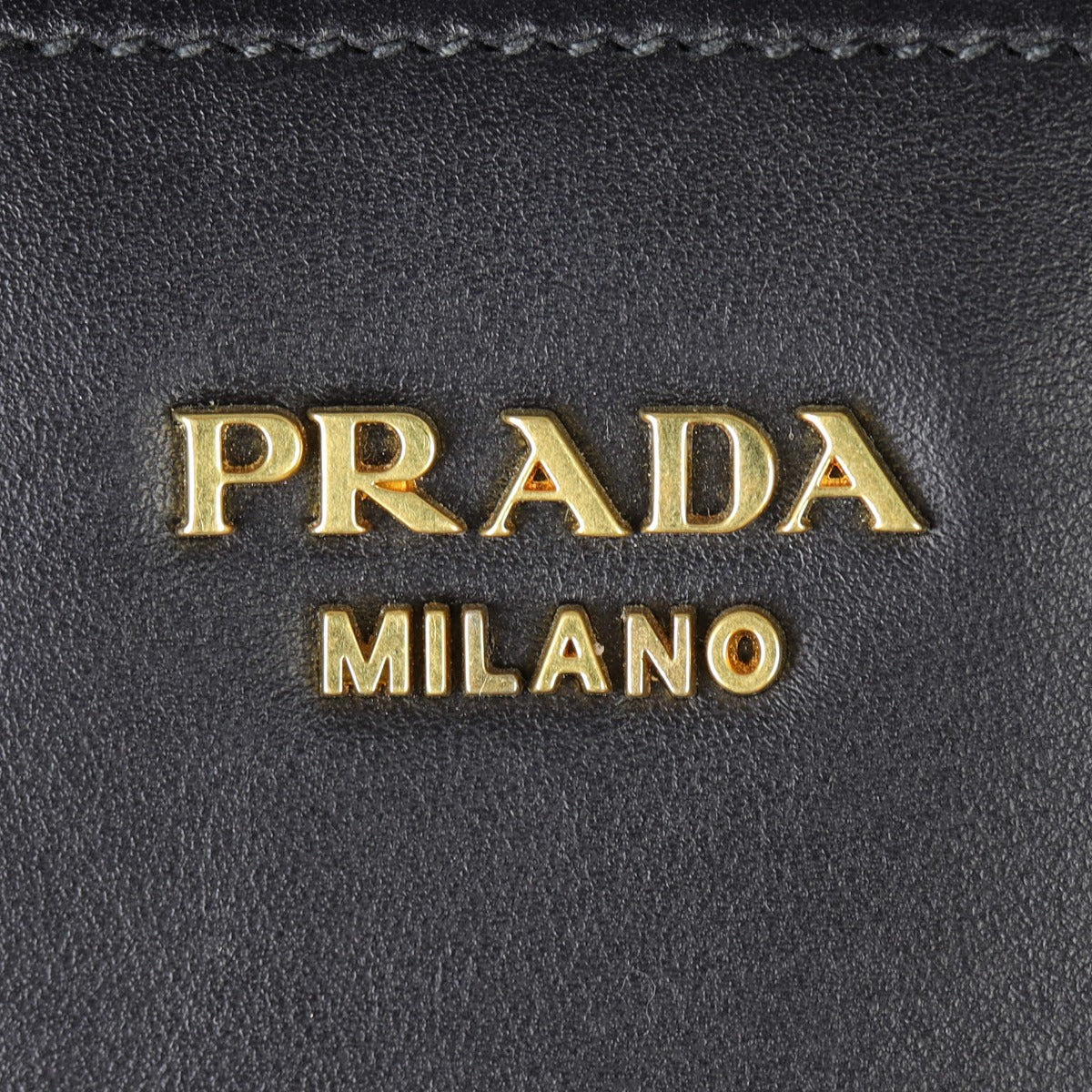 Prada Saffiano City Calf Esplanade Medium (dark grey and black) Hardware