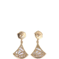 Bvlgari Diva's Dream 18k Rose Gold Diamond Mother of Pearl Drop Earrings