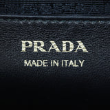 Prada Saffiano City Calf Esplanade Medium (dark grey and black) Interior Stamp
