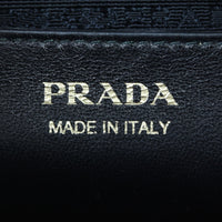 Prada Saffiano City Calf Esplanade Medium (dark grey and black) Interior Stamp