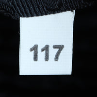 Prada Saffiano City Calf Esplanade Medium (dark grey and black) Tag