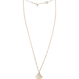 Bvlgari Diva's Dream 18k Rose Gold Diamond Mother of Pearl Pendant Necklace