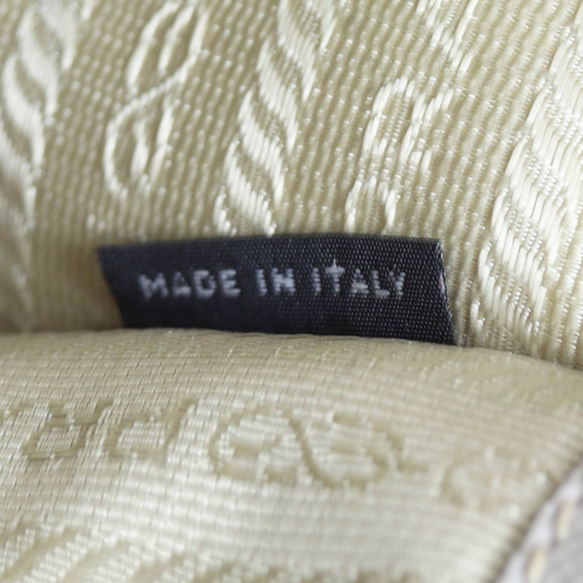 Prada Saffiano Lux Tote Medium (light grey) Interior Stamp